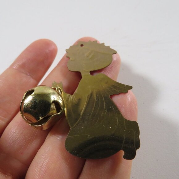 Vintage Gold Tone Ornaments Stands or Hangs (13) + Angle with bell - Picture 8 of 12